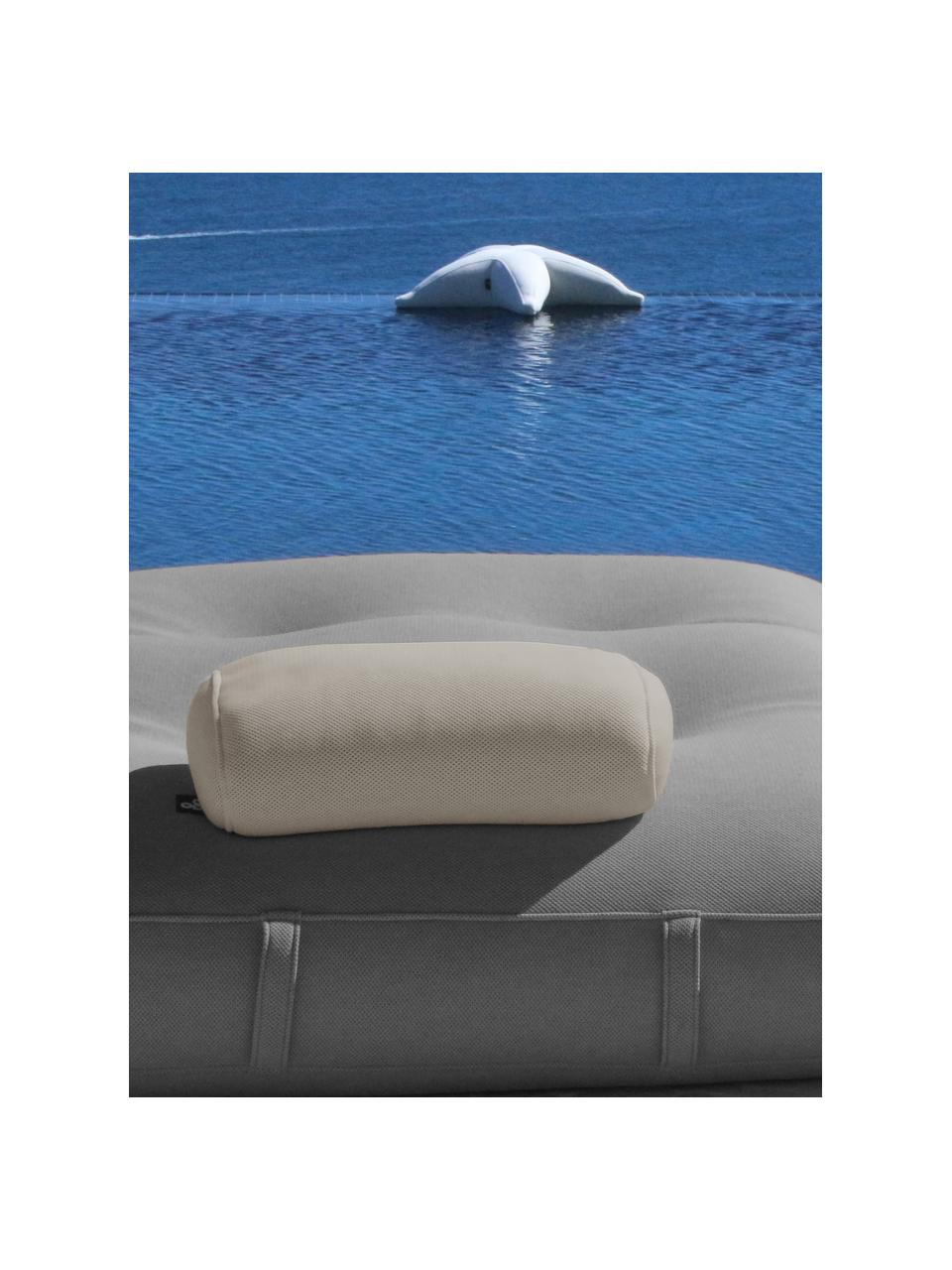 Handgefertigtes Outdoor-Kissen Pillow, Bezug: 70 % PAN + 30 % PES, wass, Hellbeige, B 50 x L 30 cm