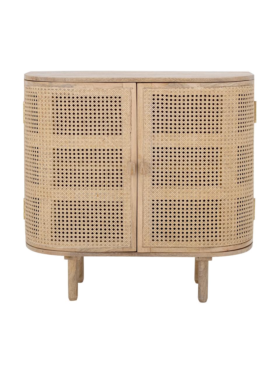 Commode en manguier avec cannage Bandol, Manguier, larg. 80 x haut. 75 cm