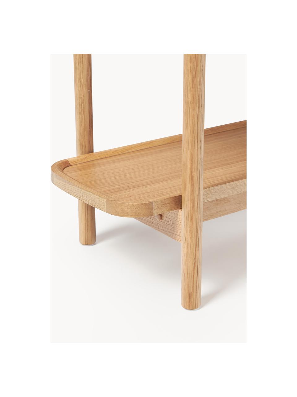 Estantería baja de madera Libby, Estantería: contrachapado con chapa d, Patas: madera maciza de roble la, Madera clara, An 120 x Al 108 cm