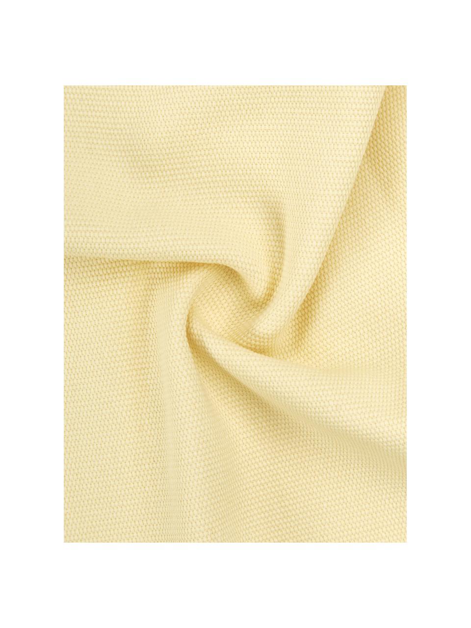 Federa arredo in cotone giallo chiaro Mads, 100% cotone, Giallo, Larg. 30 x Lung. 50 cm