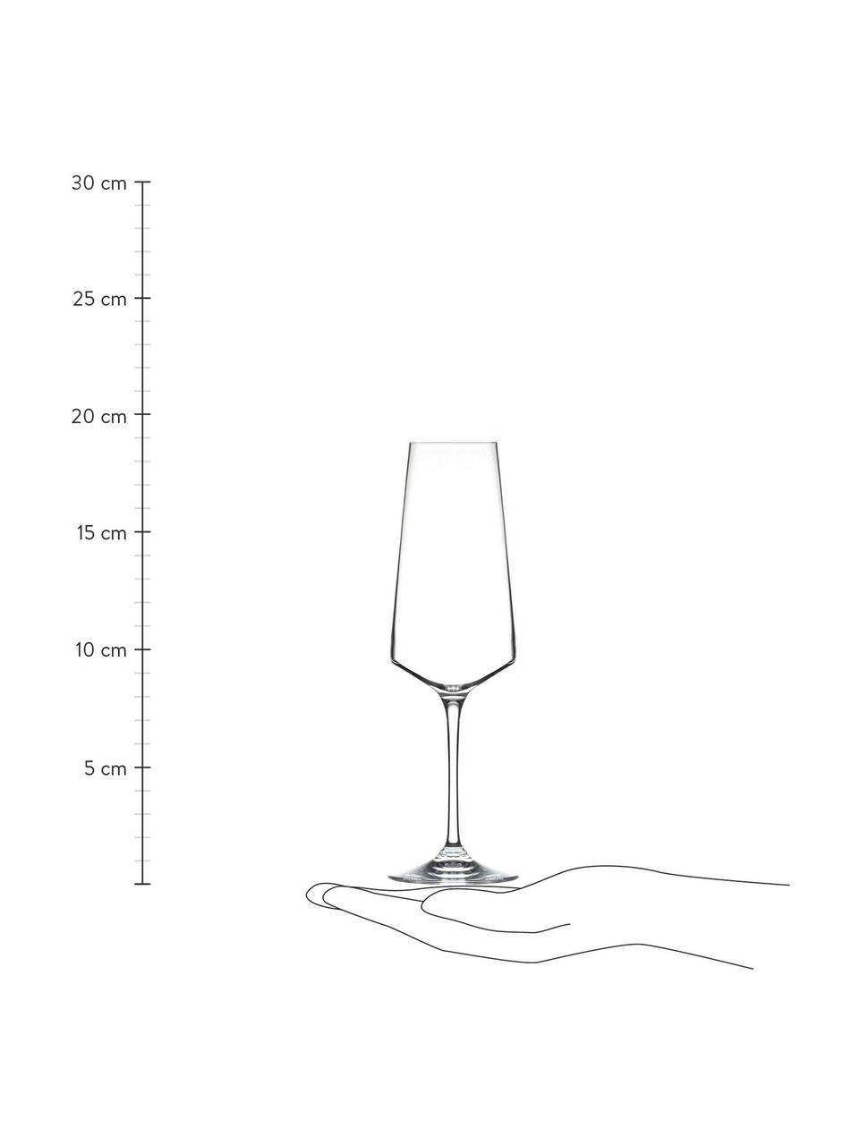 Kristallen wijnglazen Aria, 18-delig (6 personen), Kristalglas, Transparant, Set in verschillende formaten