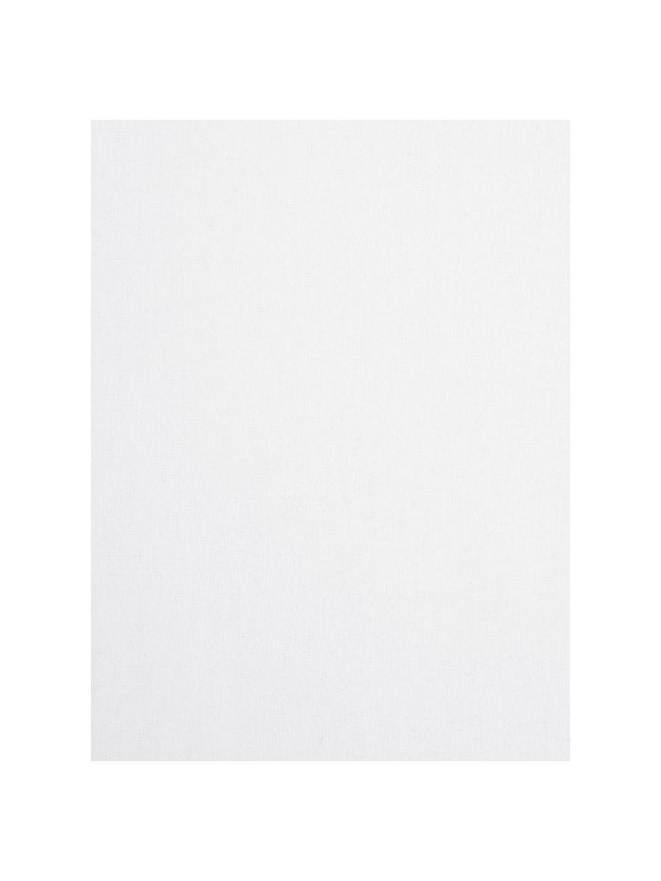Sábana bajera de franela Erica, Blanco, Cama 180 cm (180 x 200 cm)