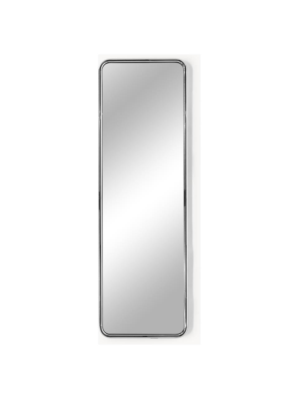 Espejo de pie Blake, Estructura: acero inoxidable, Espejo: cristal, Plateado, An 55 x Al 170 cm