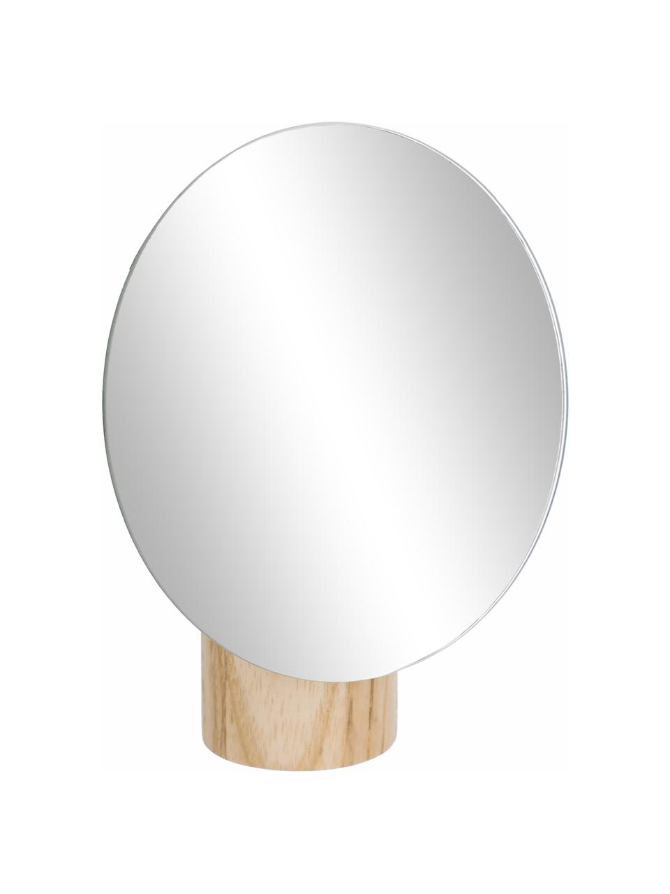Kosmetické zrcadlo s dřevěnou konstrukcí Veida, Béžová, Š 14 cm, V 16 cm