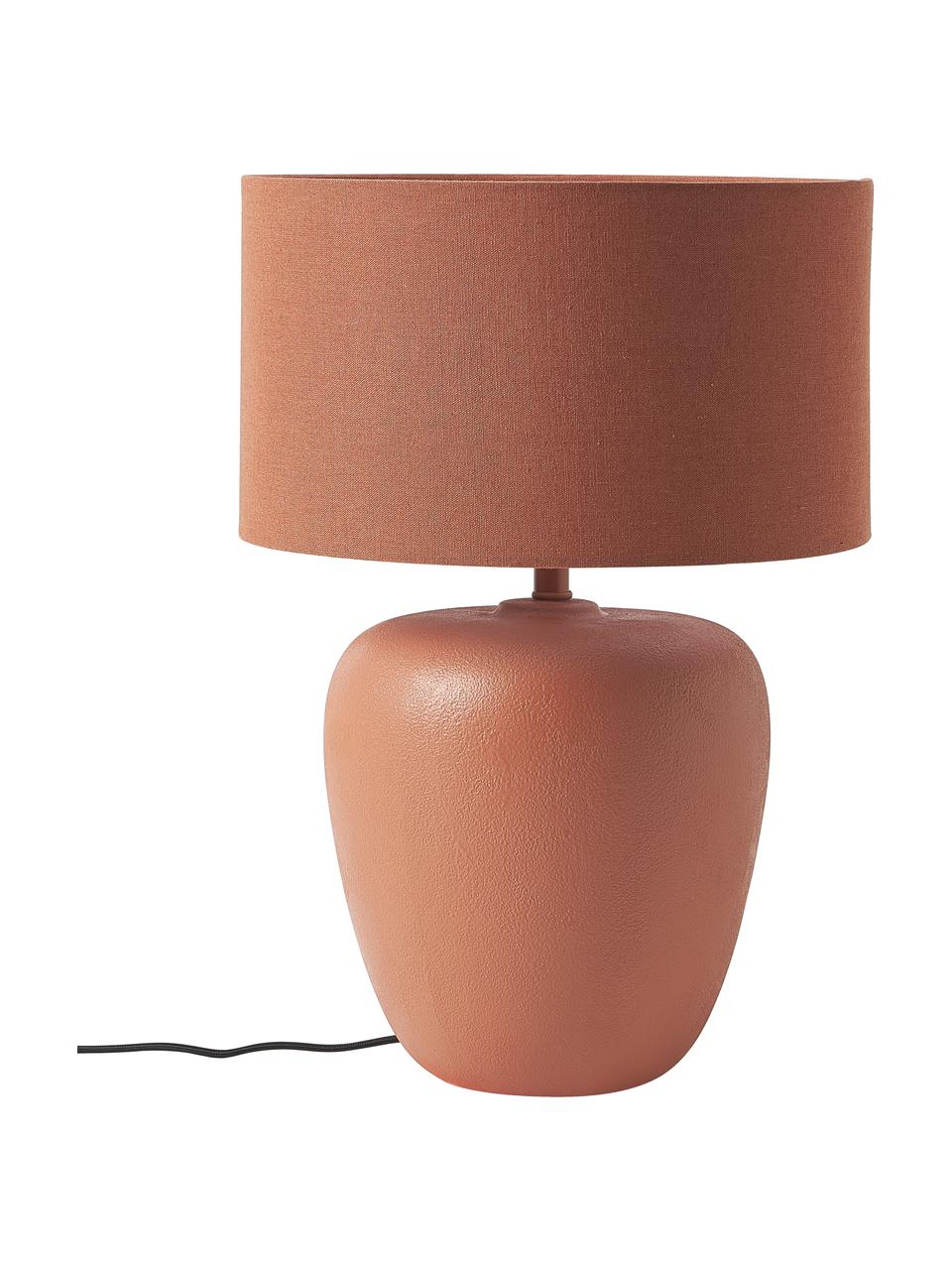 Lampa stołowa z ceramiki Eileen, Terakota, matowy, Ø 33 x W 48 cm