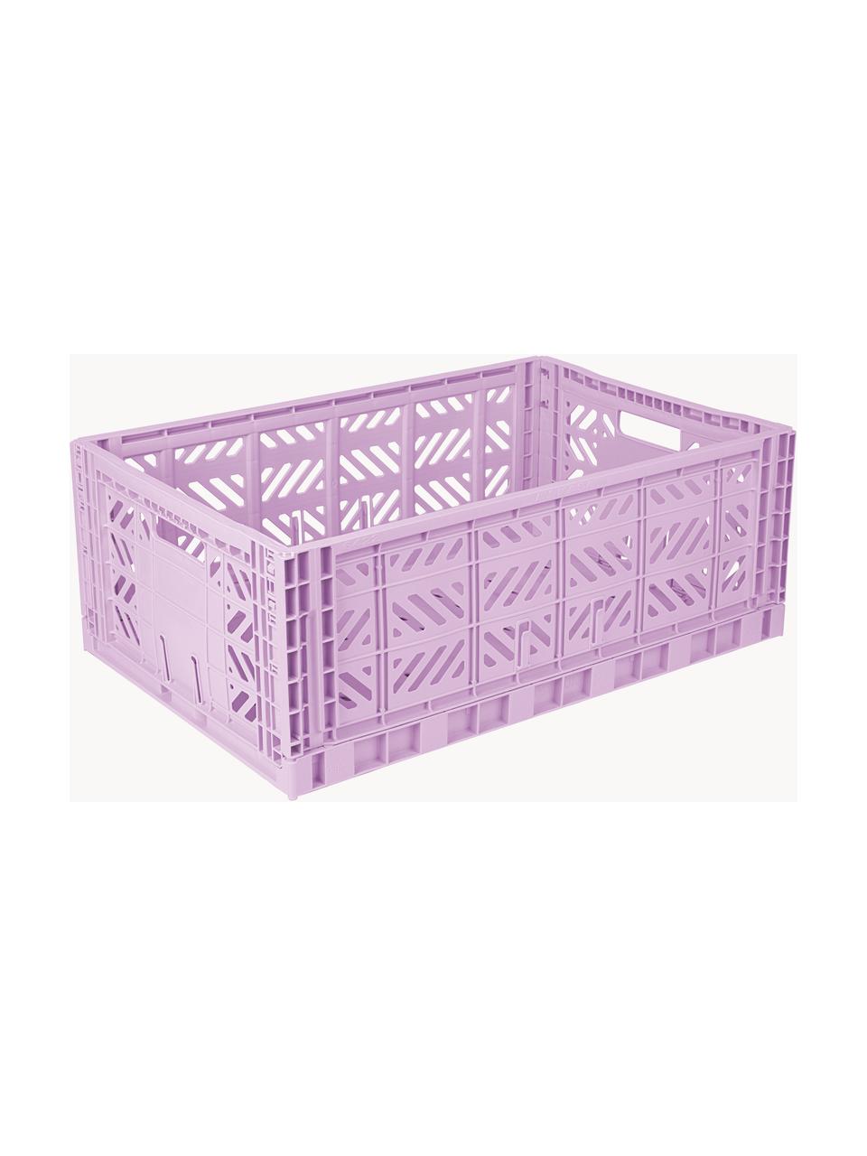 Skladacia úložná škatuľa Maxi, Š 60 cm, Umelá hmota, Levanduľová, Š 60 x H 40 cm