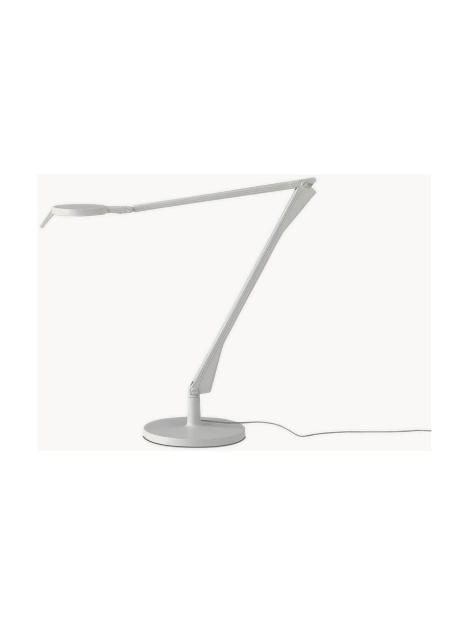 Dimbare Aledin Tec LED bureaulamp, uitschuifbaar, Lamp: geverfd polycarbonaat, ge, Wit, Ø 21 x H 48 cm