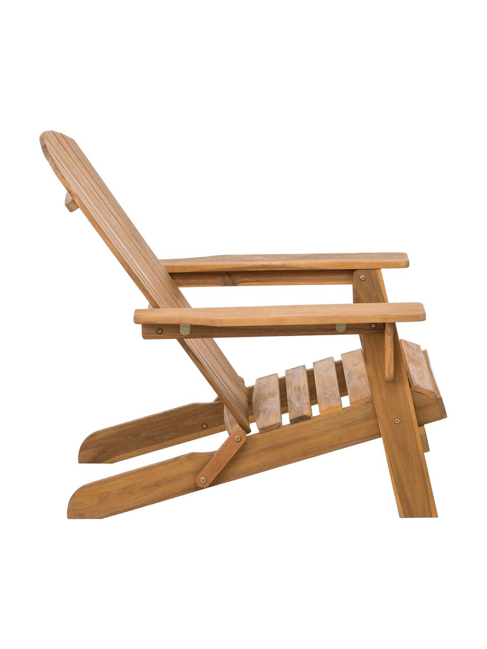 Garten-Loungestuhl Charlie aus Akazienholz, Massives Akazienholz, geölt, Braun, B 93 x T 74 cm