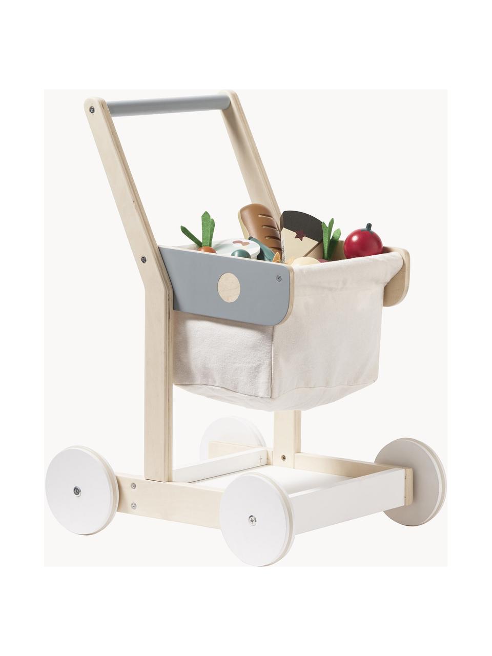 Chariot de jeu Kids' Hub, Contreplaqué, bois de peuplier, MDF, 100 % coton, plastique

Ce produit est fabriqué à partir de bois certifié FSC® issu d'une exploitation durable, Bois, bleu, blanc, larg. 36 x haut. 51 cm