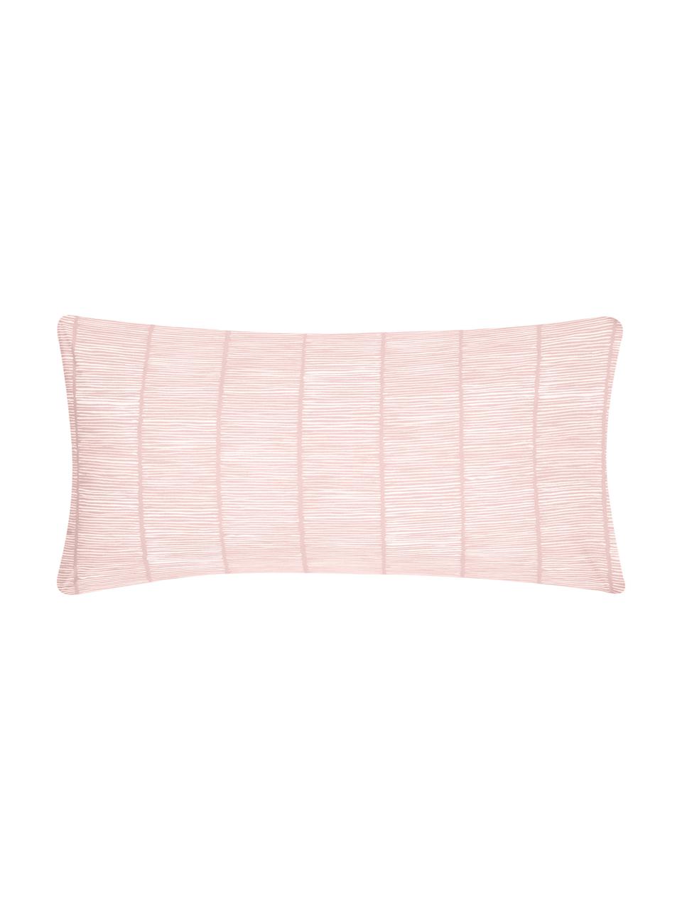 Vzorovaný povlak na polštář z bavlny renforcé Paulina, 2 ks, Růžová, bílá