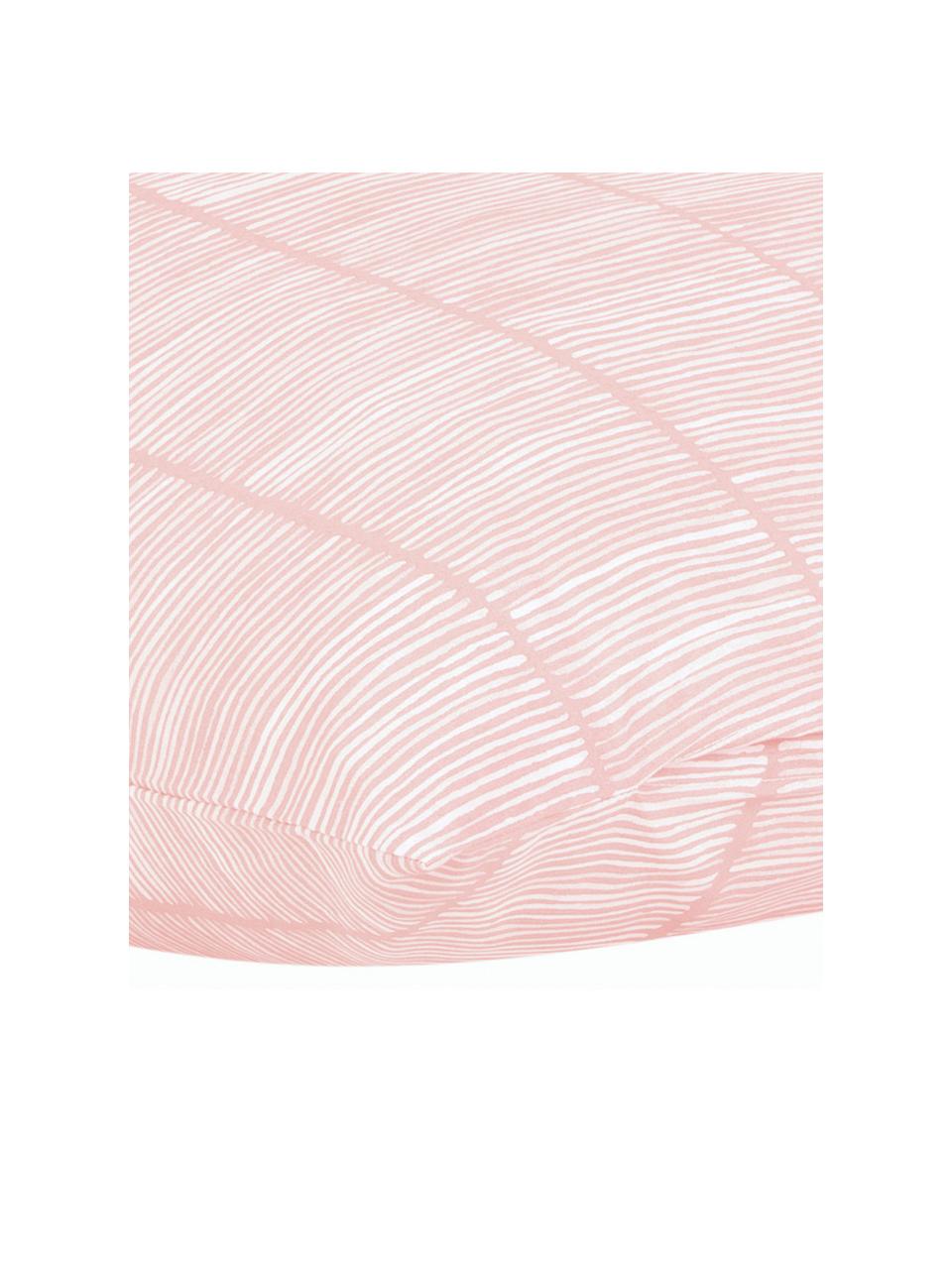 Poszewka na poduszkę z bawełny renforcé Paulina, 2 szt., Blady różowy, biały, S 40 x D 80 cm