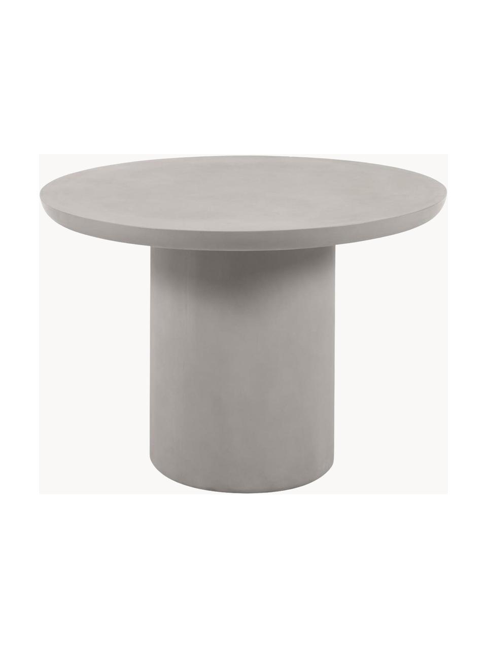 Kulatý zahradní stůl Taimi, Cementové vlákno, kov, Šedá, Ø 110 cm, V 76 cm