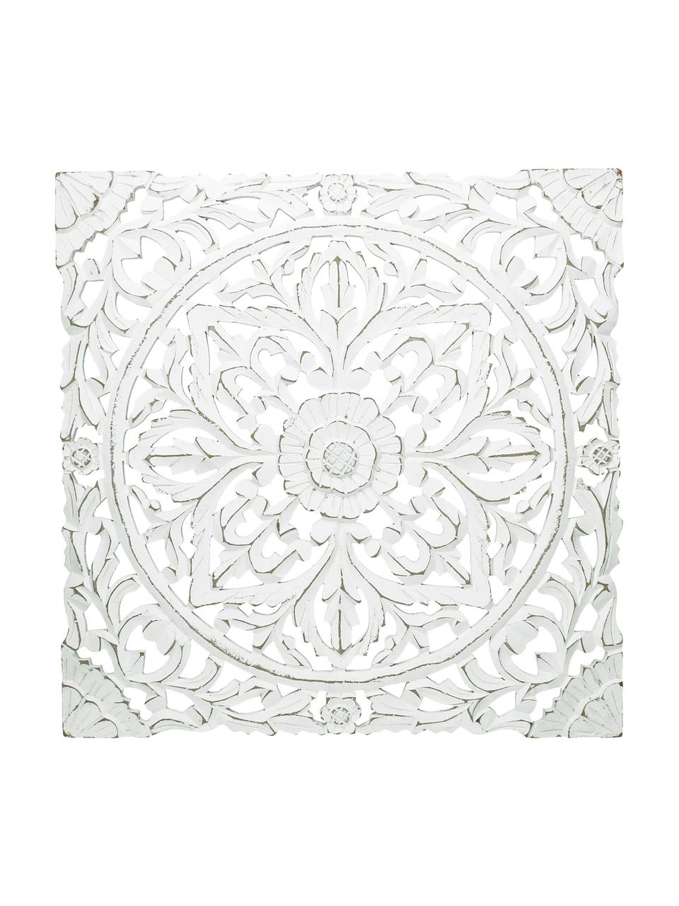 Dekoracja ścienna Marocco, Płyta pilśniowa (MDF), Biały, S 58 x W 58 cm