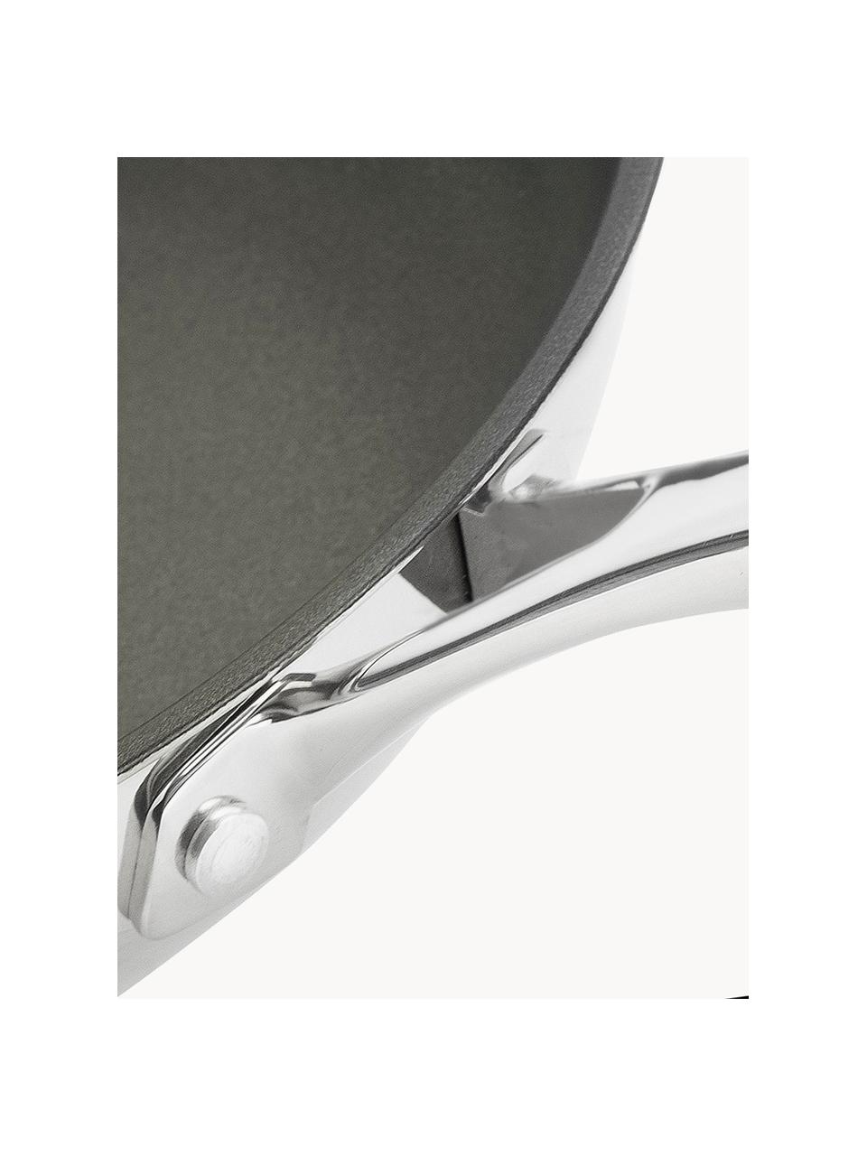 Padella in acciaio inox con rivestimento antiaderente Poletto, Manico: acciaio inossidabile, sil, Nero, argentato, Ø 20 x Alt. 5 cm