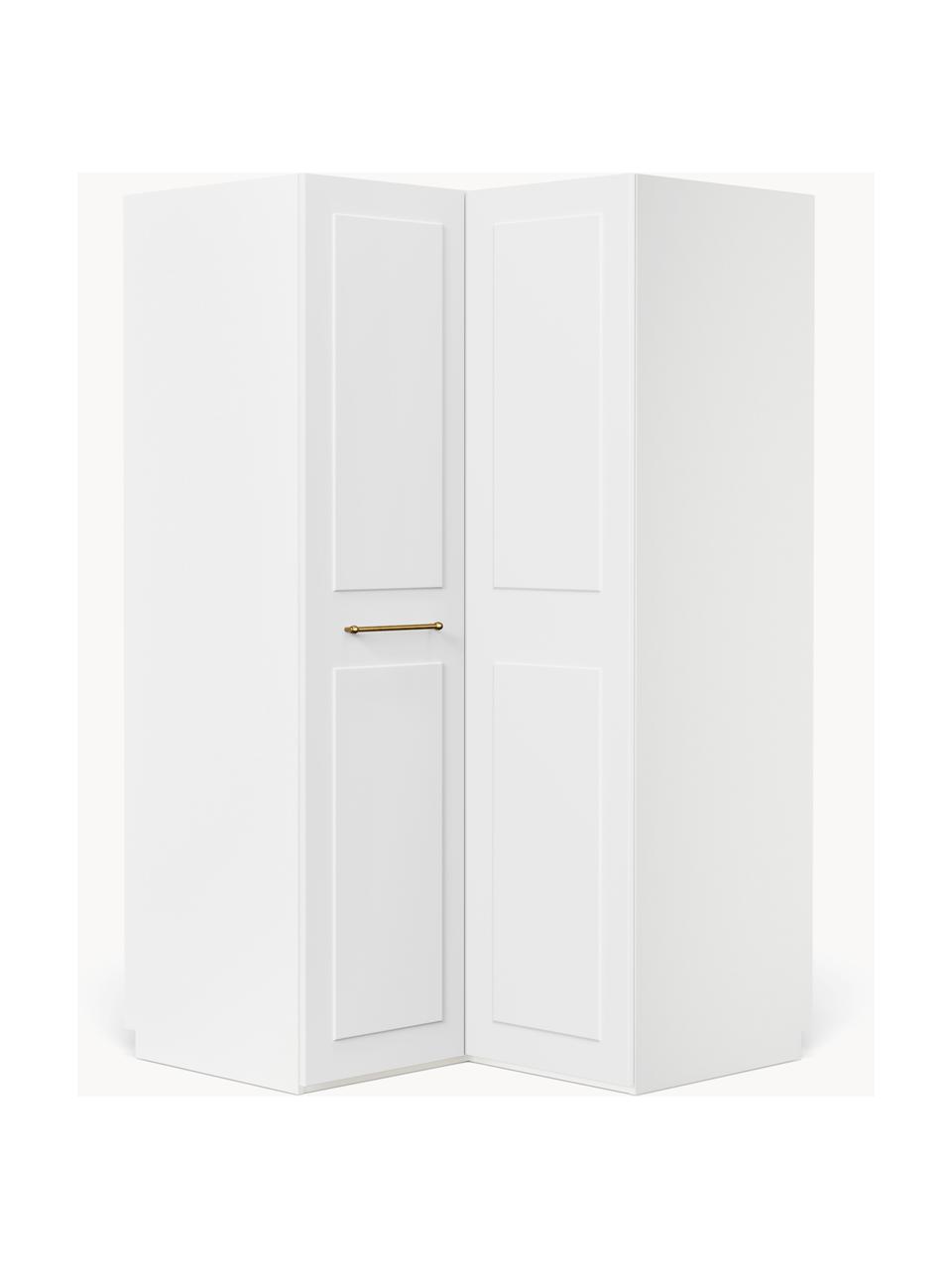 Armoire d'angle modulaire Charlotte, larg. 115 cm, plusieurs variantes, Blanc, Module d'angle : larg. 115 x haut. 200 cm