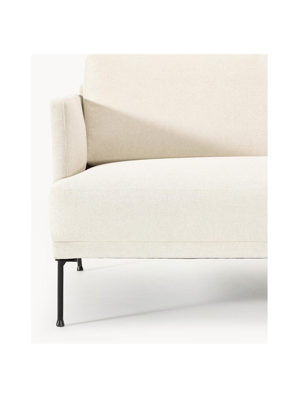 Sofa Fluente (2-Sitzer), Bezug: 100 % Polyester Der strap, Gestell: Massives Kiefernholz, Bir, Webstoff Off White, B 166 x T 85 cm