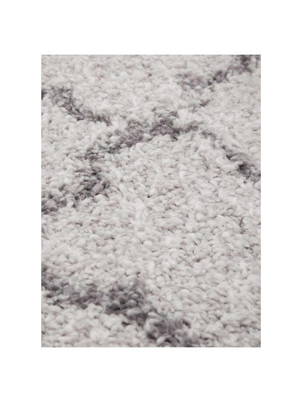 Hochflor-Teppich Luna, Flor: 100% Polypropylen, Grau, B 120 x L 170 cm (Größe S)