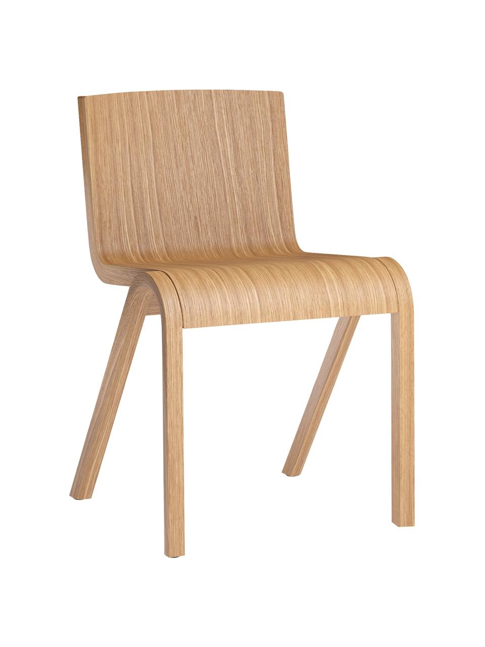 Krzesło z drewna dębowego Ready Dining, Stelaż: drewno dębowe lakierowane, Nogi: drewno dębowe lakierowane, Drewno dębowe lakierowane na jasno, S 47 x G 50 cm