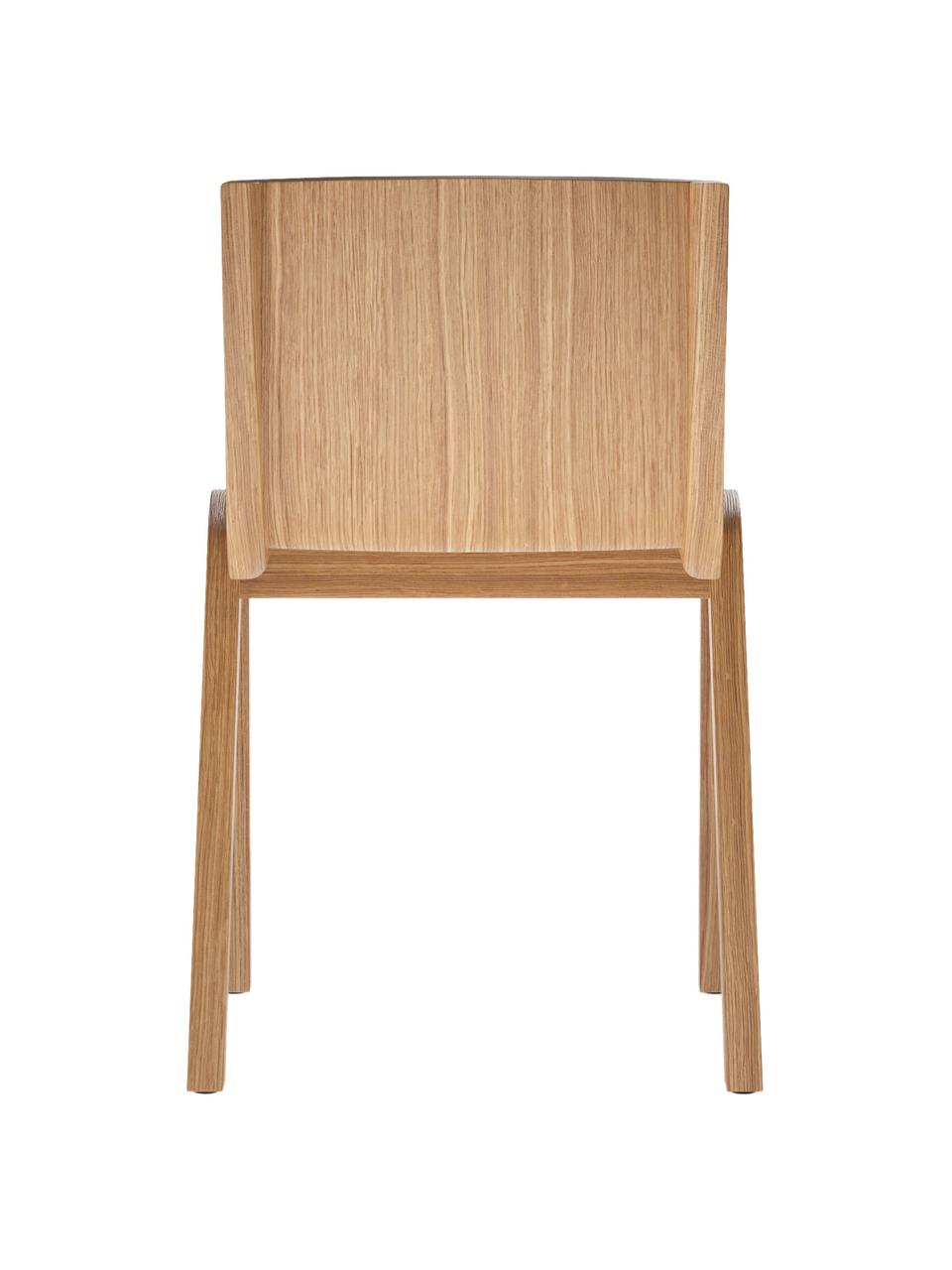 Holzstuhl Ready Dining aus Eichenholz, Gestell: Eichenholz, lackiert, Füße: Eichenholz, lackiert, Helles Eichenholz, B 47 x T 50 cm