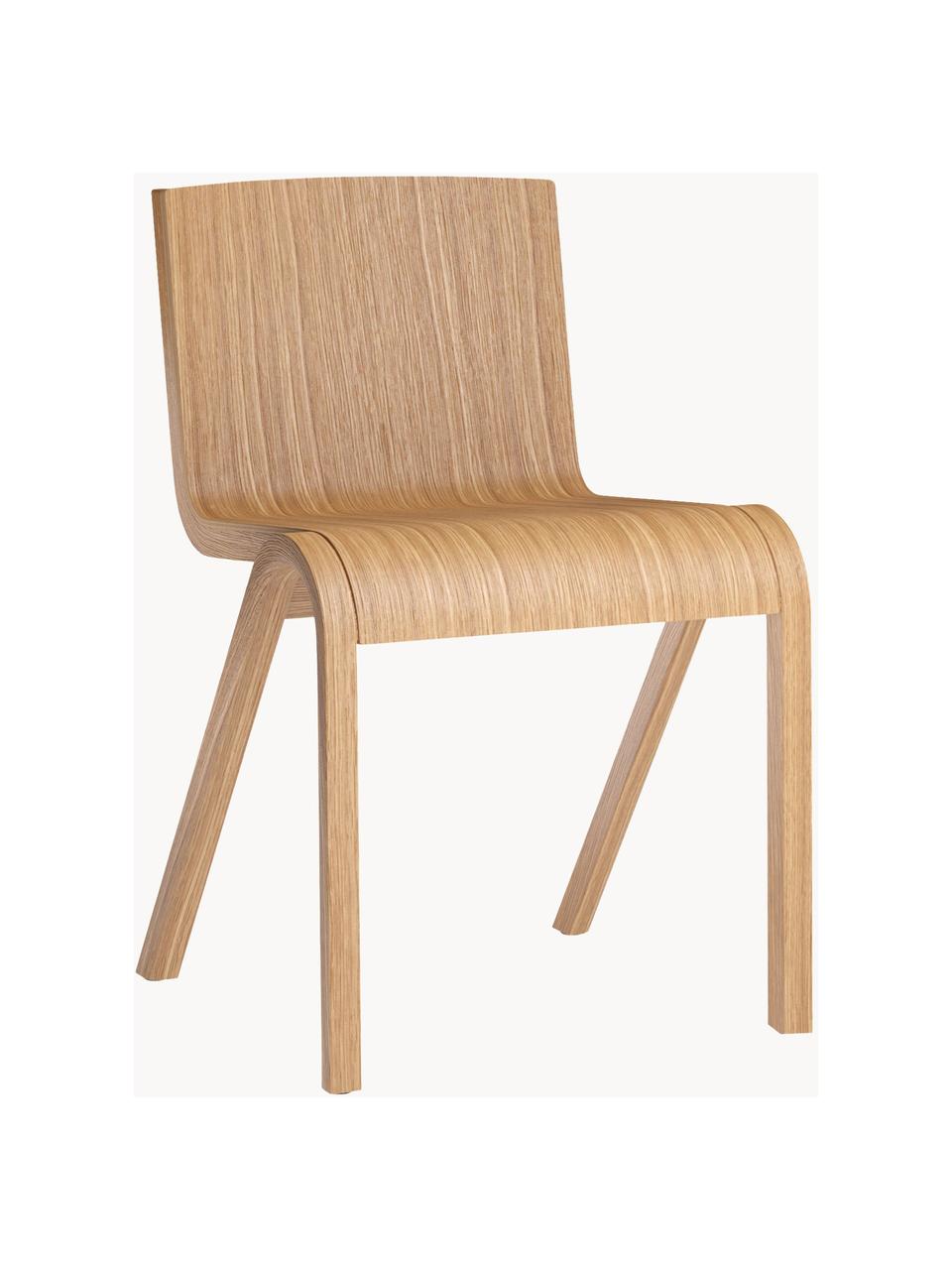 Židle z dubového dřeva Ready Dinning, Lakované dubové dřevo, Dubové dřevo, světle lakované, Š 47 cm, H 50 cm