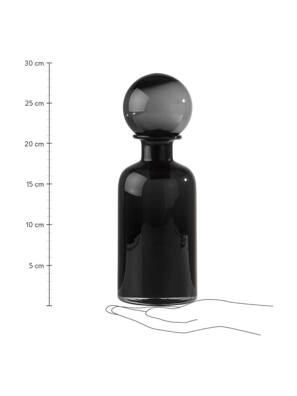 Caraffa nera Andie, 1.1 L, Vetro, Nero, Ø 10 x Alt. 29 cm, 1.1 L