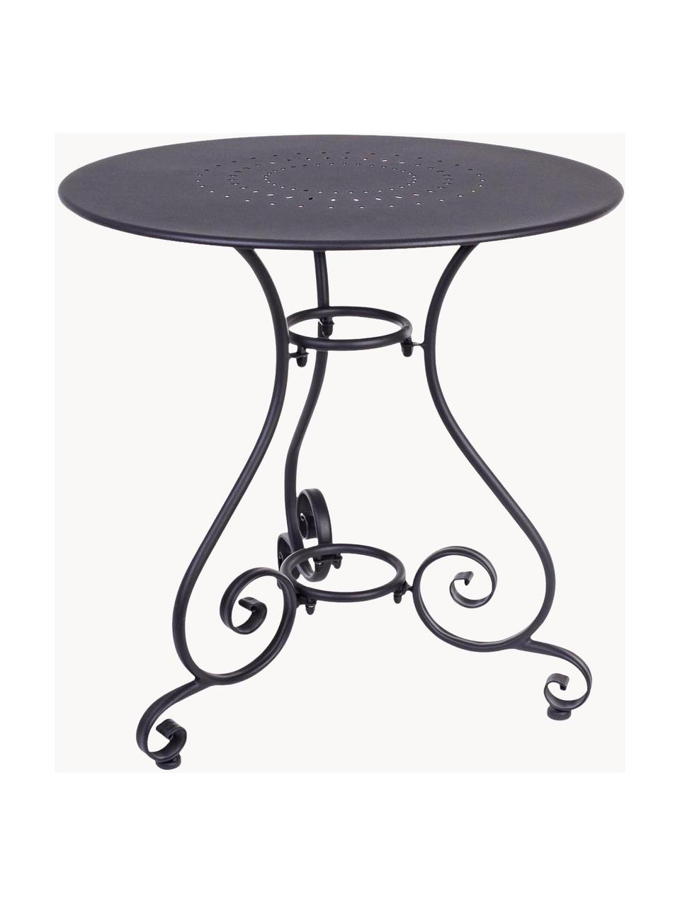 Table de balcon ronde en métal Etienne, Ø 70 cm, Anthracite, mat, Ø 70 x haut. 72 cm