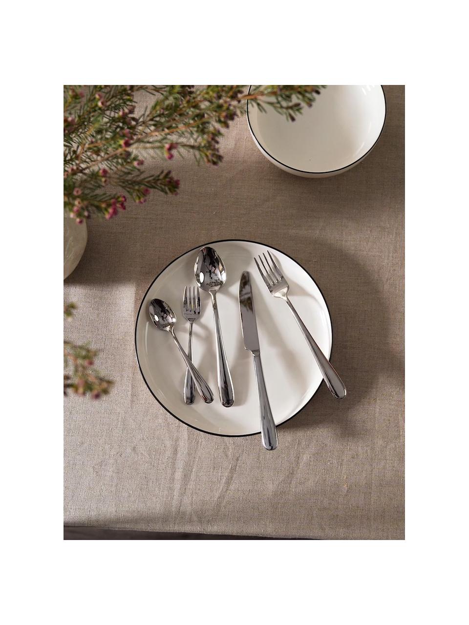 Cubertería pulida Francine, 4 comensales (20 pzas.), Plateado muy pulido, 4 comensales (20 pzas.)