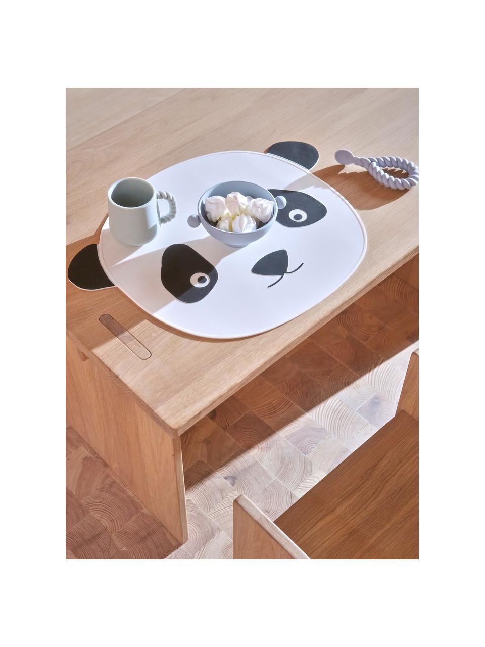 Kinderschalen Inka, set van 2, 100% siliconen, Taupe, lichtblauw, Ø 11 x H 6 cm