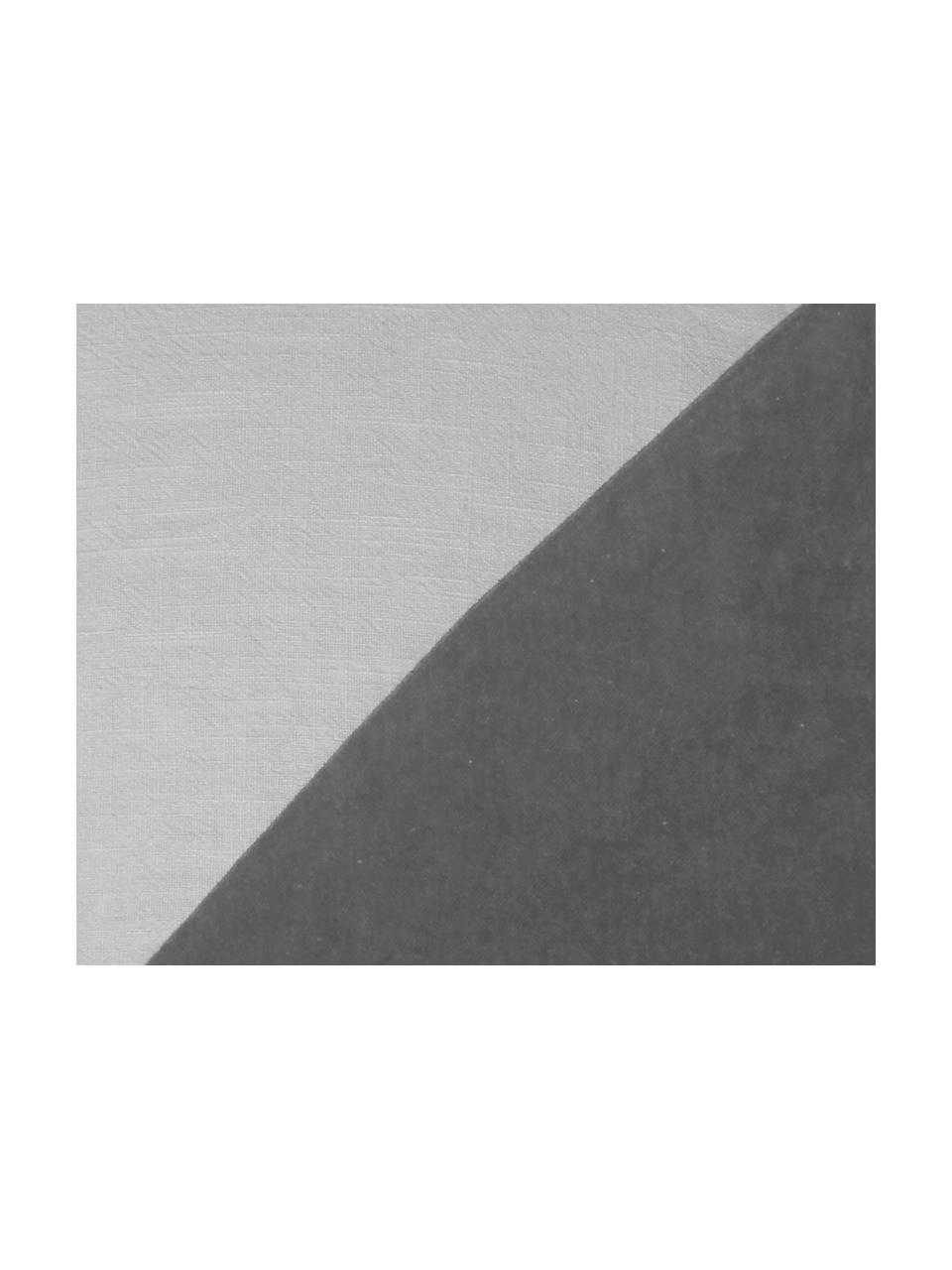 Cojín de terciopelo Shadow, Funda: 48% Rami (fibras liberian, Gris antracita, gris claro, An 45 x L 45 cm