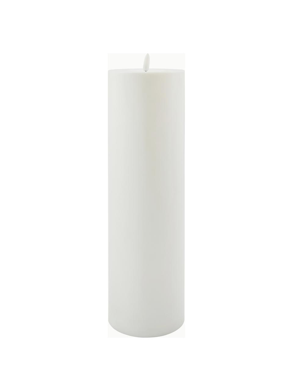 Candela a LED House, alt. 35 cm, Plastica, Bianco, Ø 10  x Alt 35 cm