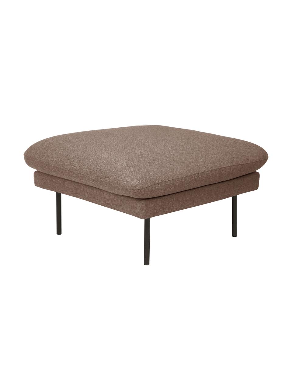 Reposapiés puf Moby, Tapizado: poliéster Alta resistenci, Estructura: madera de pino maciza con, Patas: metal, Tejido gris pardo, An 78 x Al 48 cm