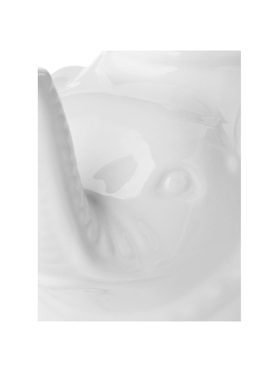 Théière en céramique blanche Elephant, 900 ml, Blanc