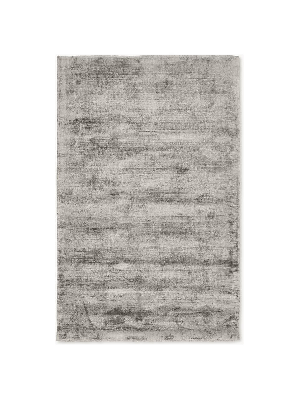 Tapis en viscose tissé main Jane, Gris, larg. 200 x long. 300 cm (taille L)