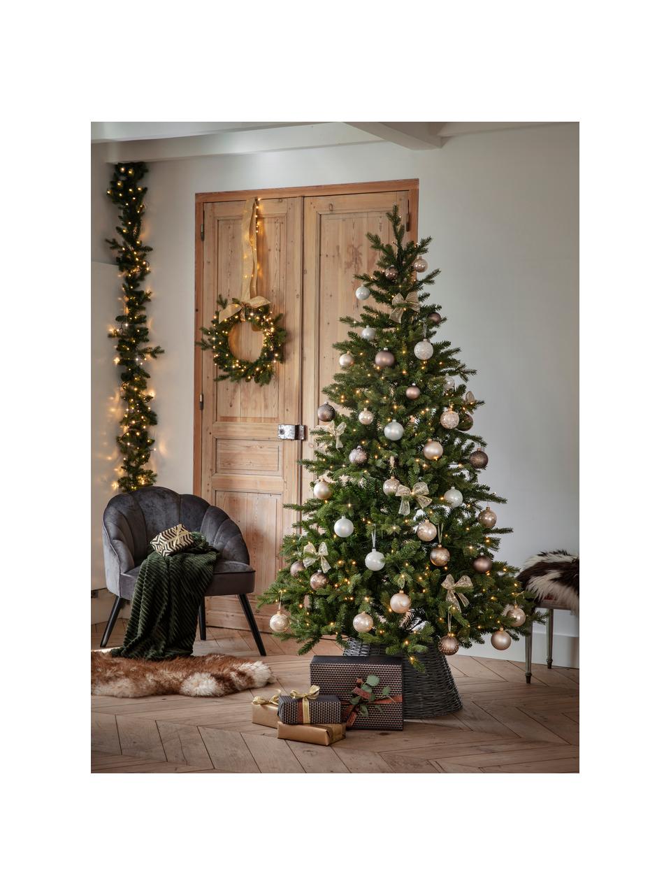 Decoratieve kerstboom Allison, Voet: metaal, Donkergroen, Ø 97 x H 150 cm