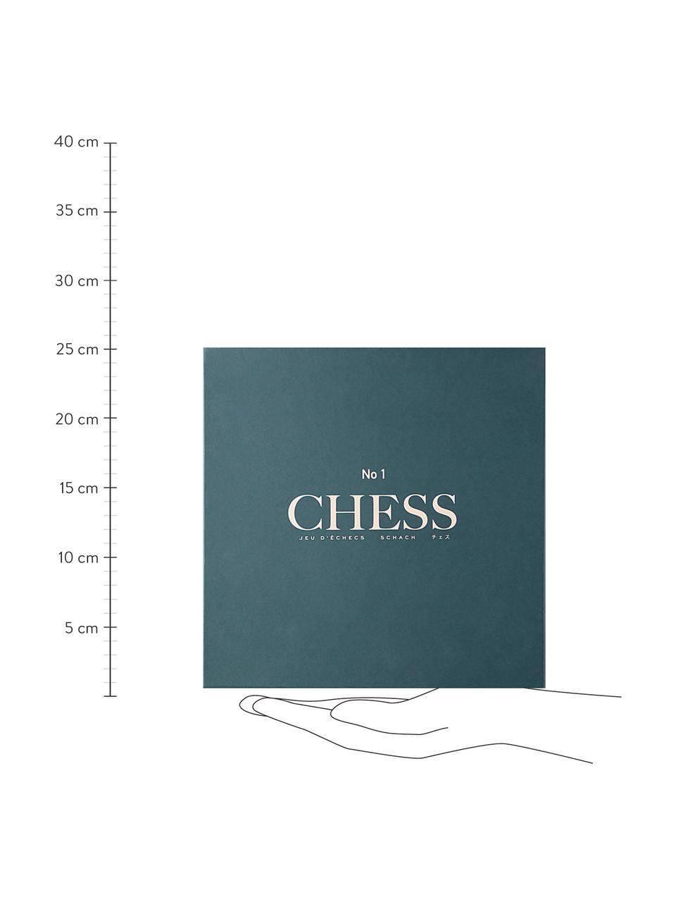 Jeu d'échecs Classic, Papier, acrylique, Beige, vert, larg. 25 x haut. 5 cm