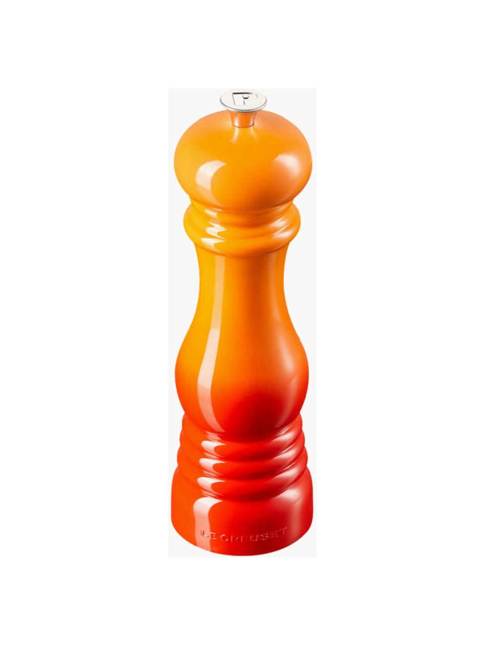 Molinillo de pimienta con mecanismo de cerámica Creuset, Estructura: plástico, Grinder: cerámica, Rojo naranja brillante, Ø 6 x Al 21 cm