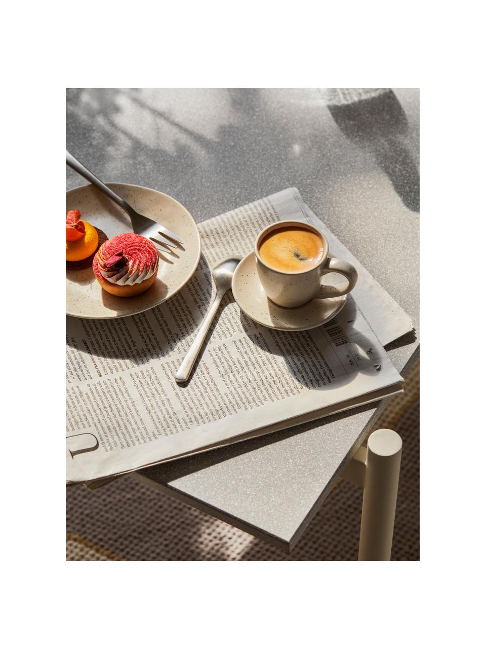 Handgemachtes Frühstücks-Set Nordic Vanilla, 4 Personen (12er-Set), Steingut, Cremeweiß, gesprenkelt, 4 Personen (12er-Set)