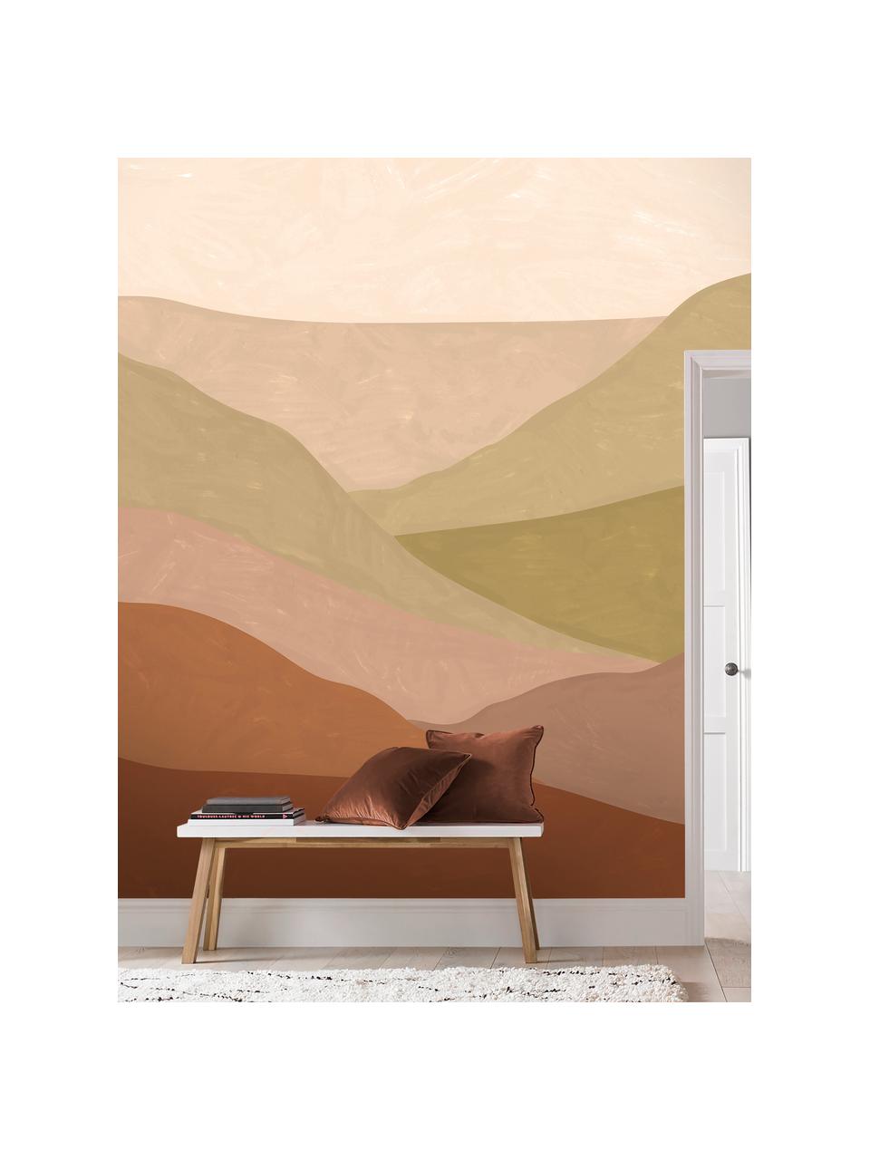 Papel pintado mural Desert Landscape, Tejido no tejido, Tonos marrones y beige, An 300 x Al 280 cm