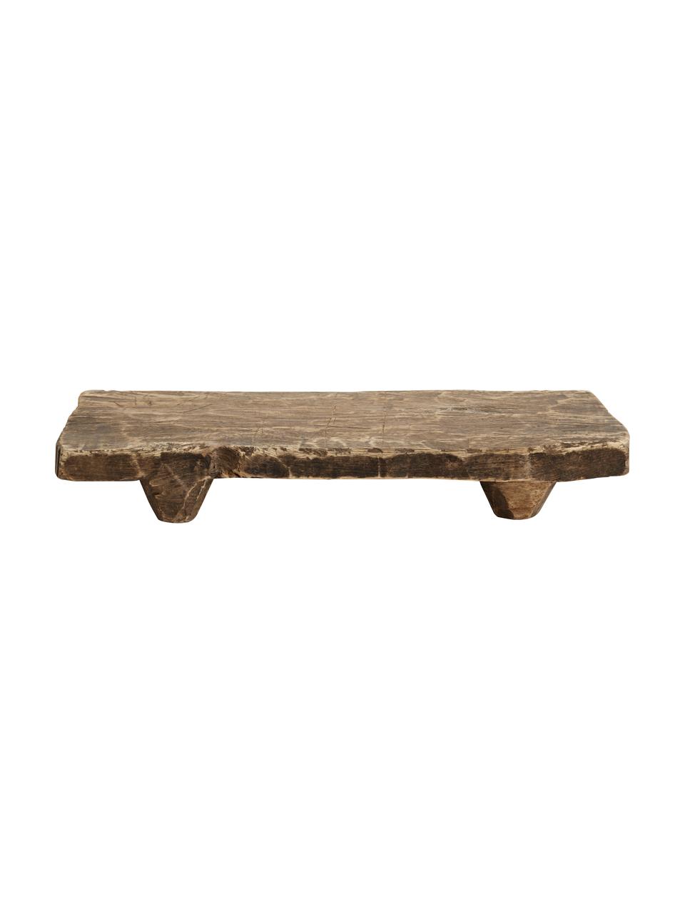 Dienblad Wooden, Gerecycled hout, Bruin, 40 x 18 cm