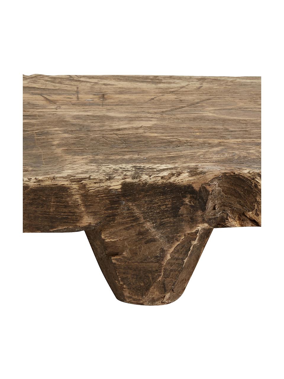 Dienblad Wooden, Gerecycled hout, Bruin, 40 x 18 cm