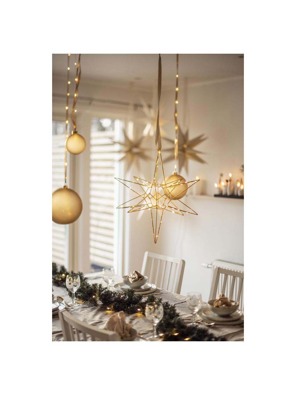 Adorno navideño luminoso Lizzy, con enchufe, Cable: plástico, Dorado, Ø 47 x Al 47 cm