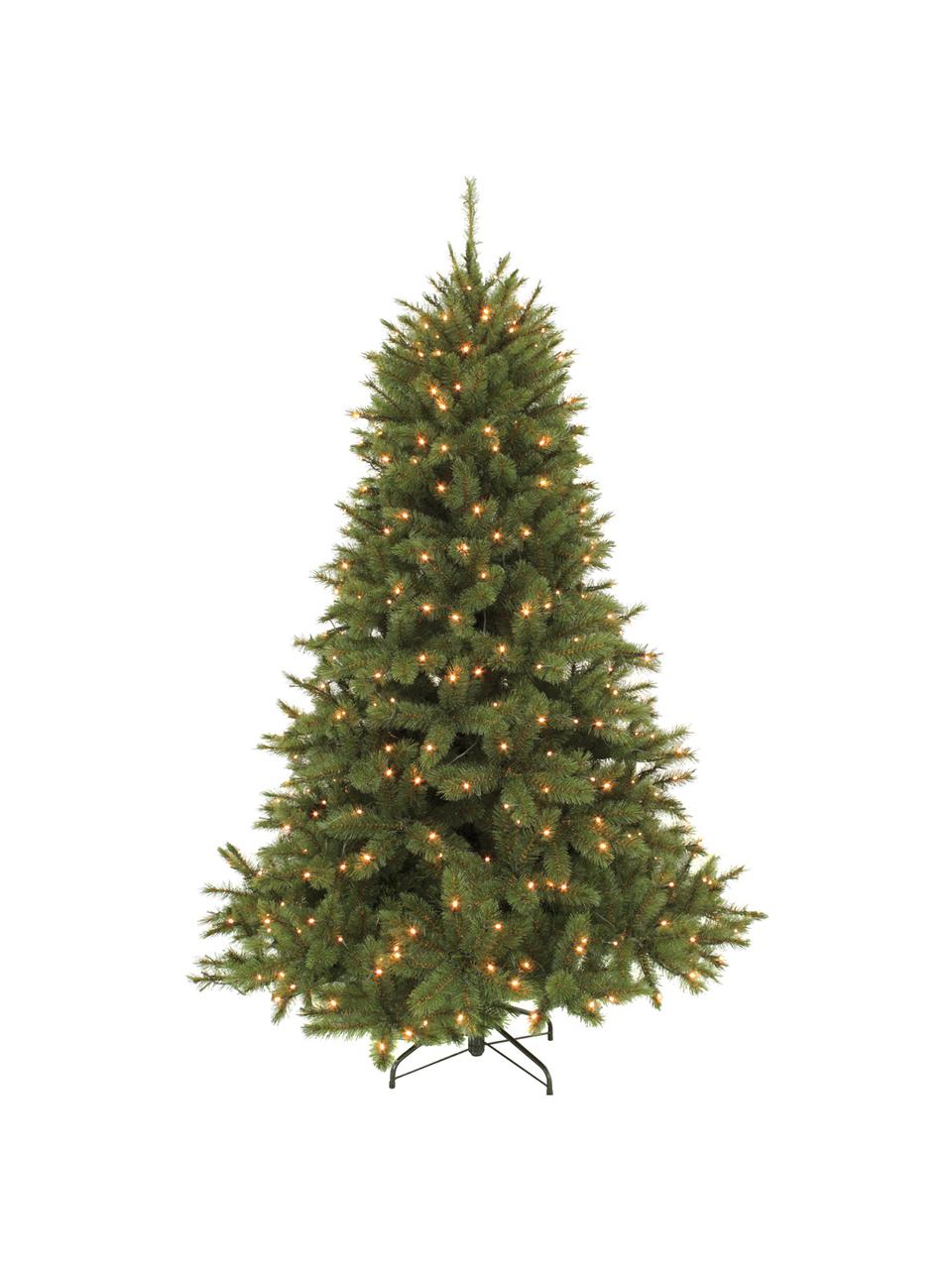 Albero di Natale con luci LED Forest, Verde scuro, Ø 119 x Alt. 155 cm