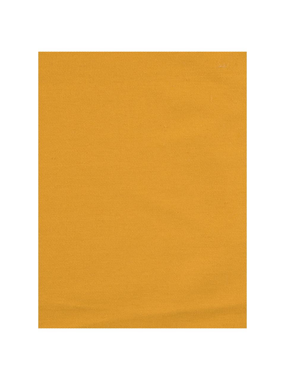 Sametový povlak na polštář s třásněmi Phoeby, 100 % bavlna, Žlutá, Š 40 cm, D 40 cm