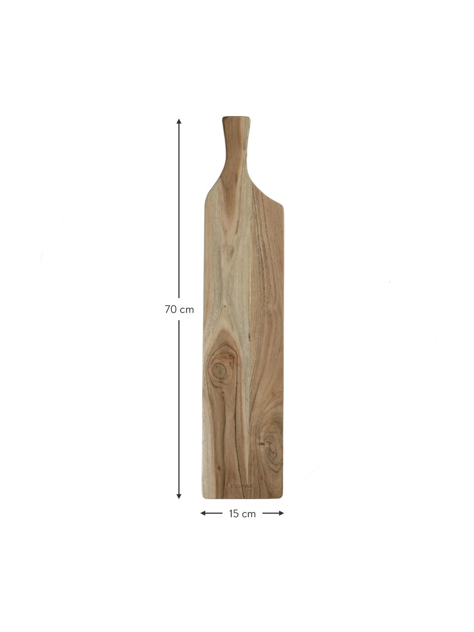 Prkénko z akátového dřeva Limitless, D 70 cm x Š 15 cm, Akátové dřevo, Akátové dřevo, D 70 cm, Š 15 cm