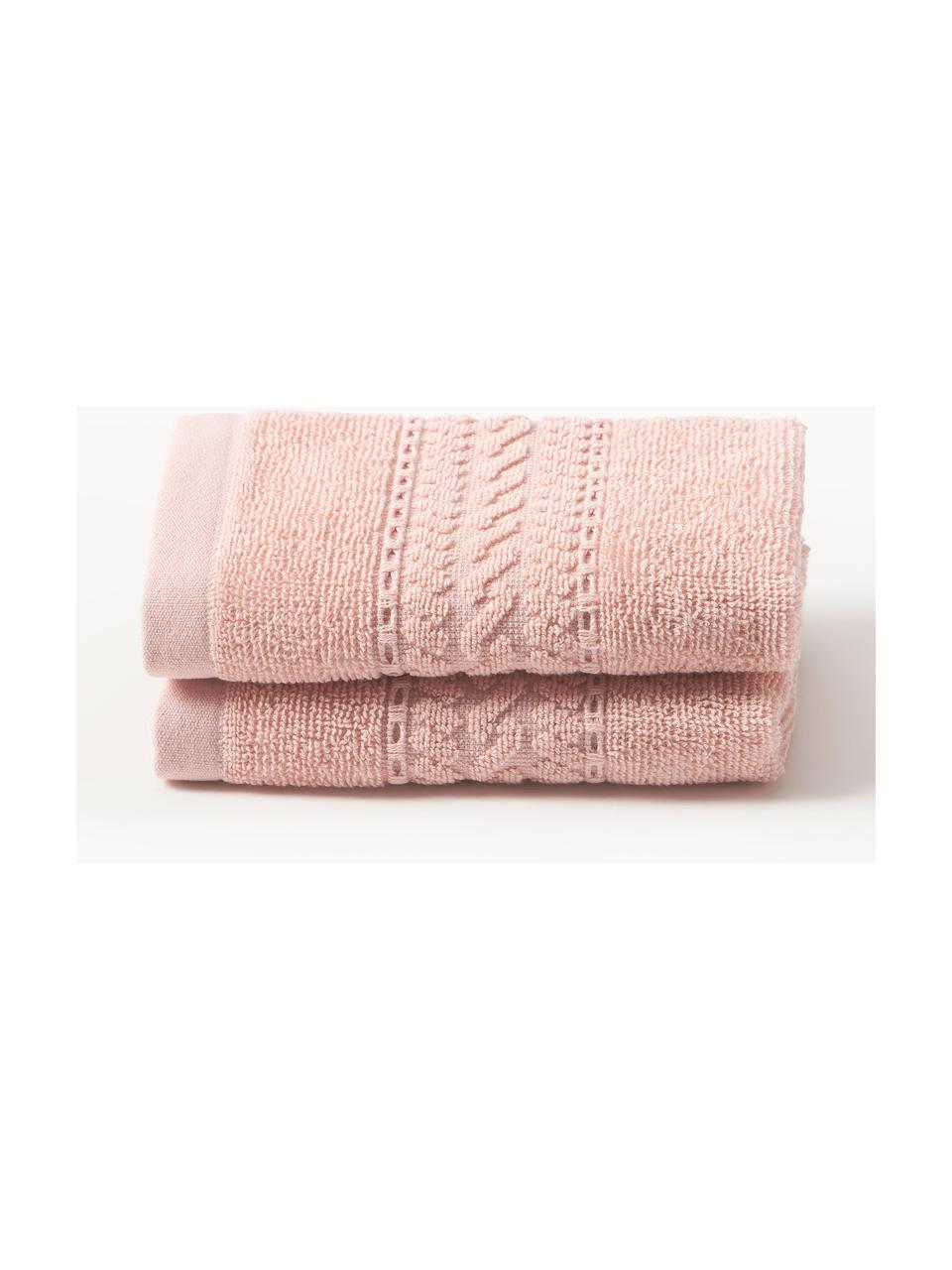 Asciugamano Cordelia, varie misure, 100% cotone, Pesca, Asciugamano, Larg. 50 x Lung. 100 cm, 2 pz