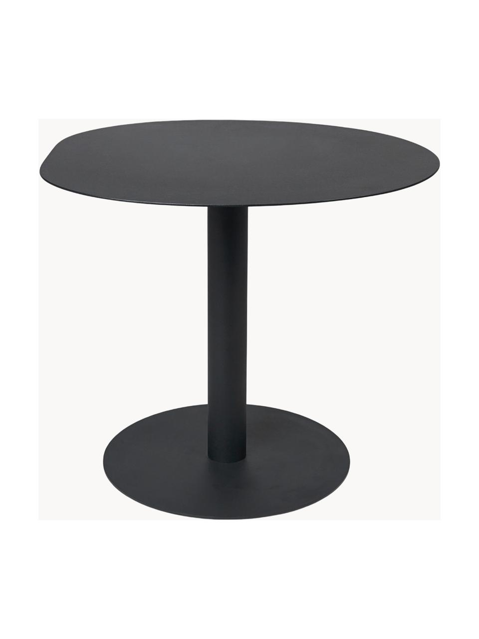 Table de forme organique Pond, Ø 88 cm, Acier de structure, revêtu par poudre et galvanisé, Noir, mat, Ø 88 cm