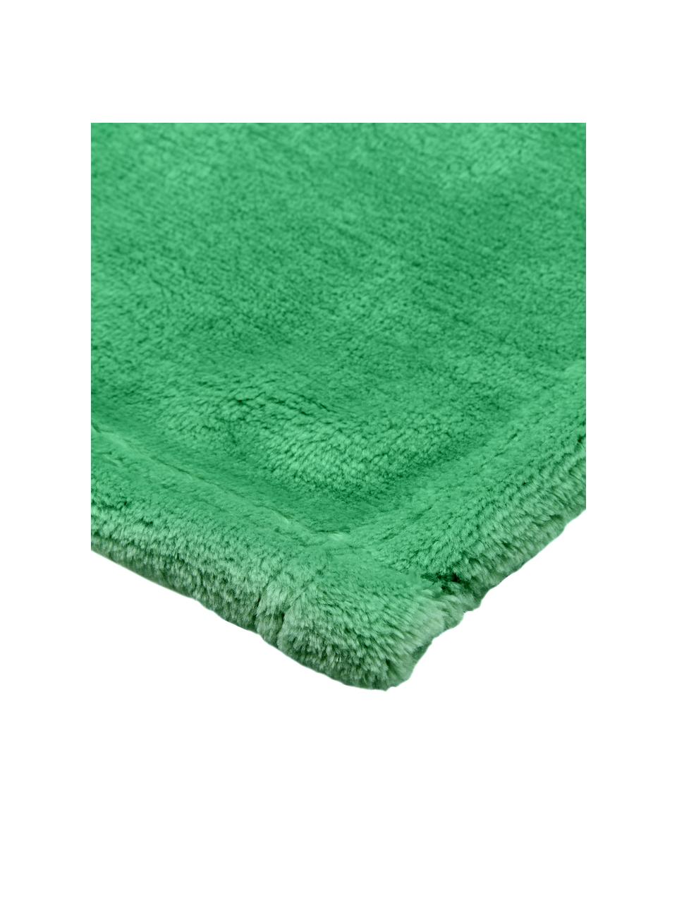 Coperta coccolosa color verde Doudou, 100% poliestere, Verde, Larg. 130 x Lung. 160 cm