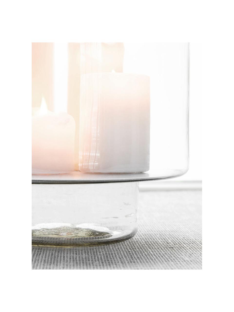 Velký svícen ze skla Classic, Sklo, Transparentní, Ø 26 cm, V 34 cm