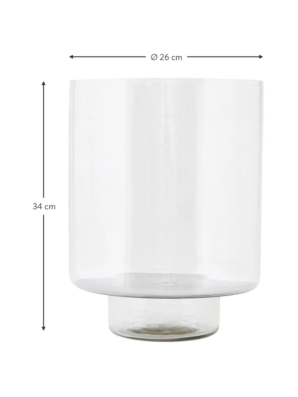 Świecznik ze szkła Classic, Szkło, Transparentny, Ø 26 x W 34 cm