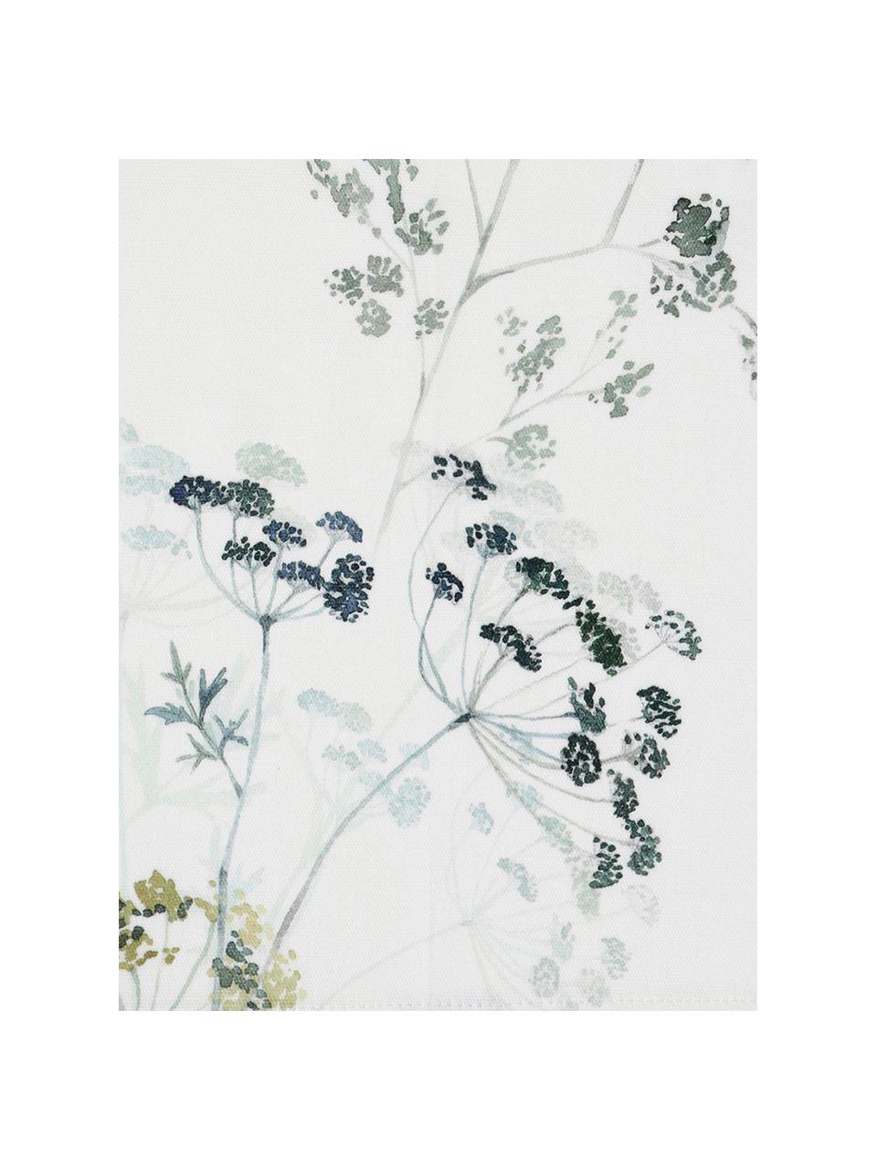 Podkładka z bawełny Herbier, 2 szt., Bawełna, Biały, odcienie zielonego, S 50 x D 38 cm